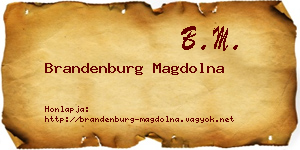Brandenburg Magdolna névjegykártya